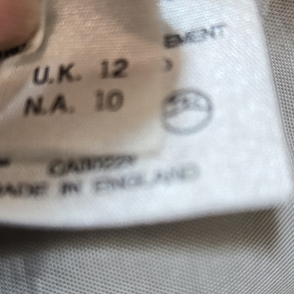 AQUASCUTUM LONDON British Luxury 100% Wool Grey Women's Blazer. Size 10 - Picture 13 of 15